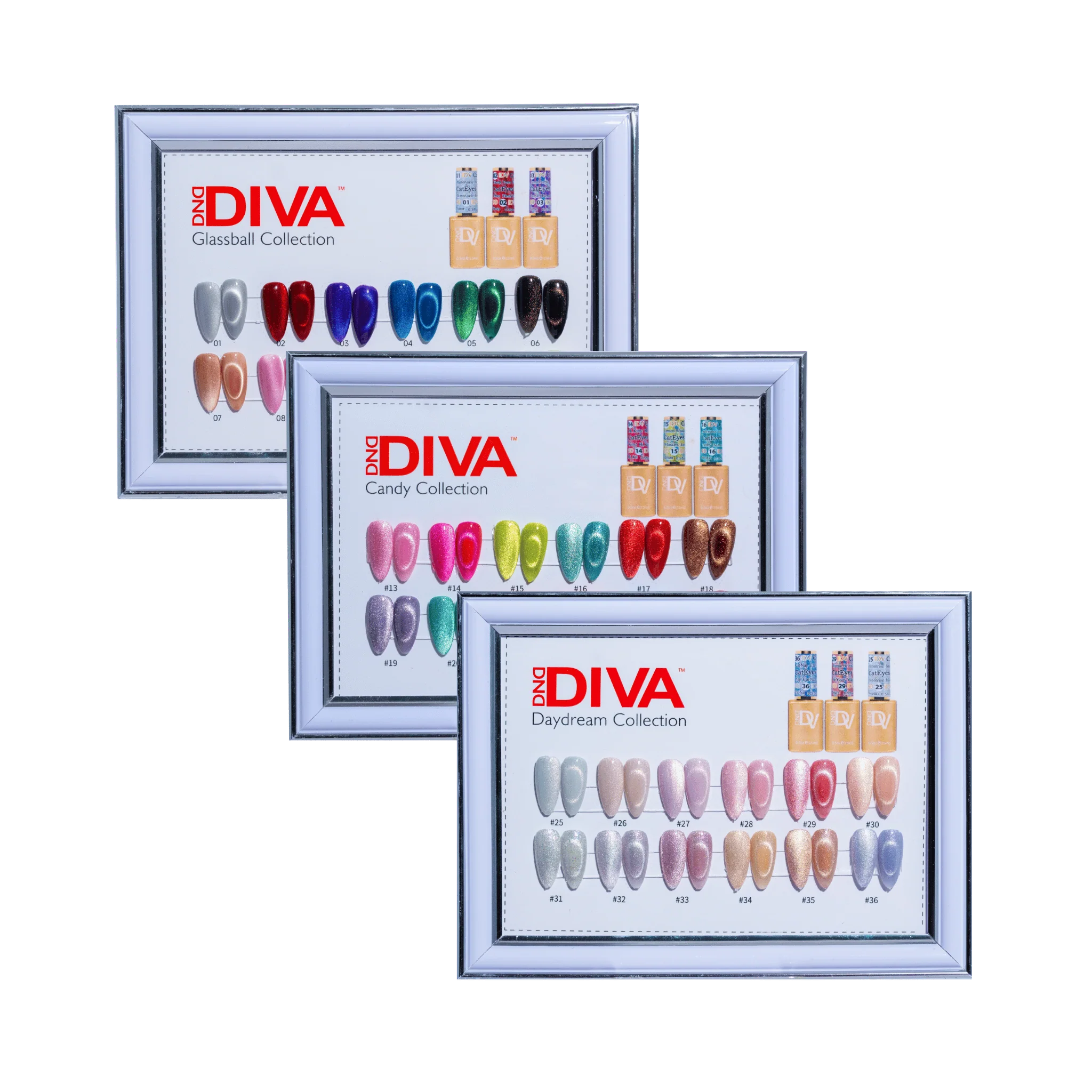 DIVA Framed Color Chart — 9D Cat Eye Collection 1 DIVA Framed Color Chart — 9D Cat Eye Collection