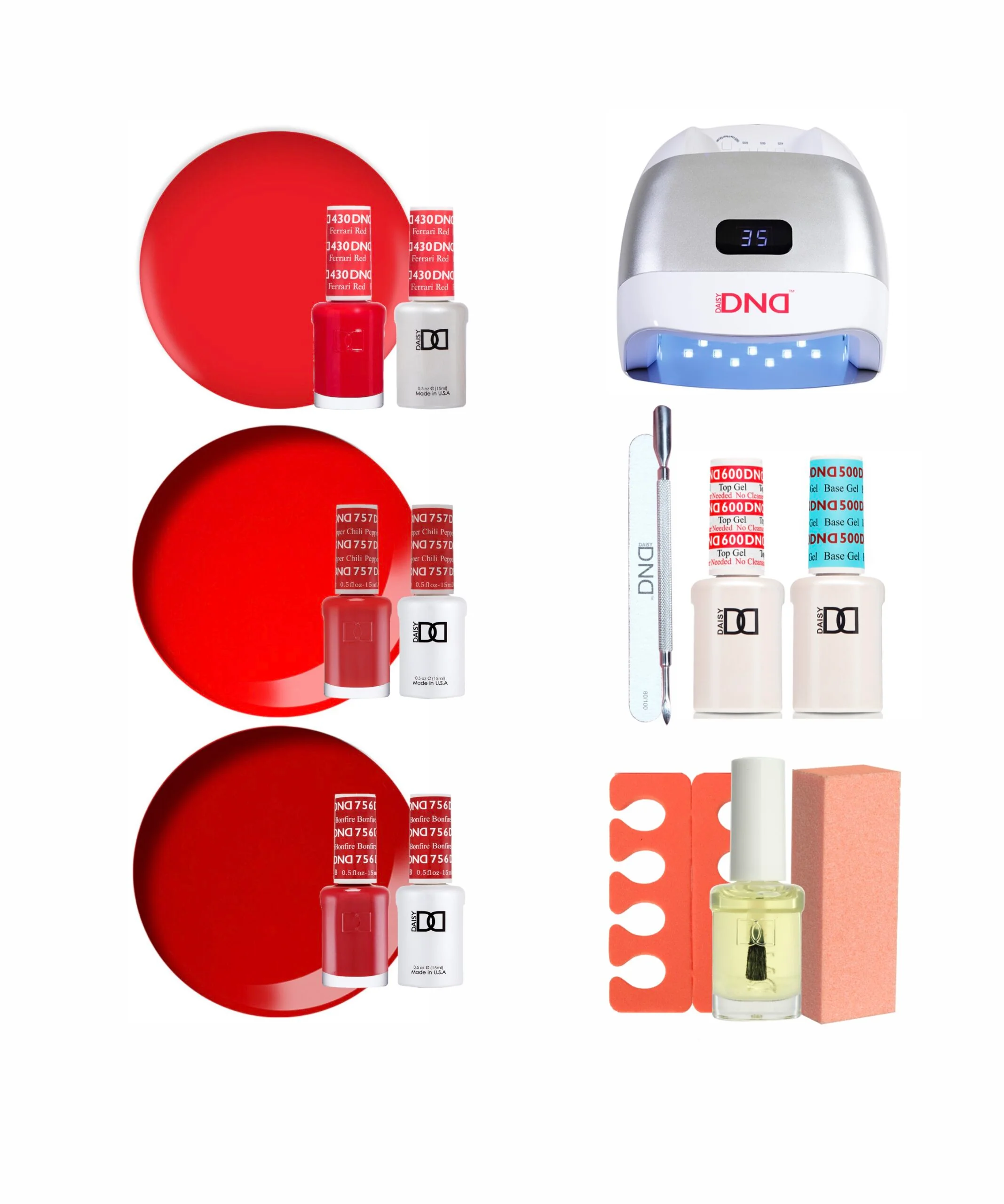 Color Me Red Gel Polish Starter Kit
