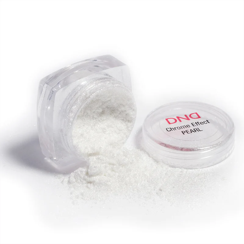 DND Chrome Effect White Pearl #01