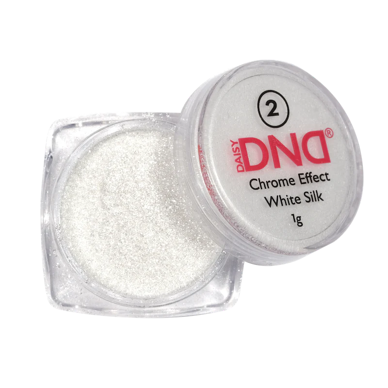 DND Chrome Effect White Silk #02