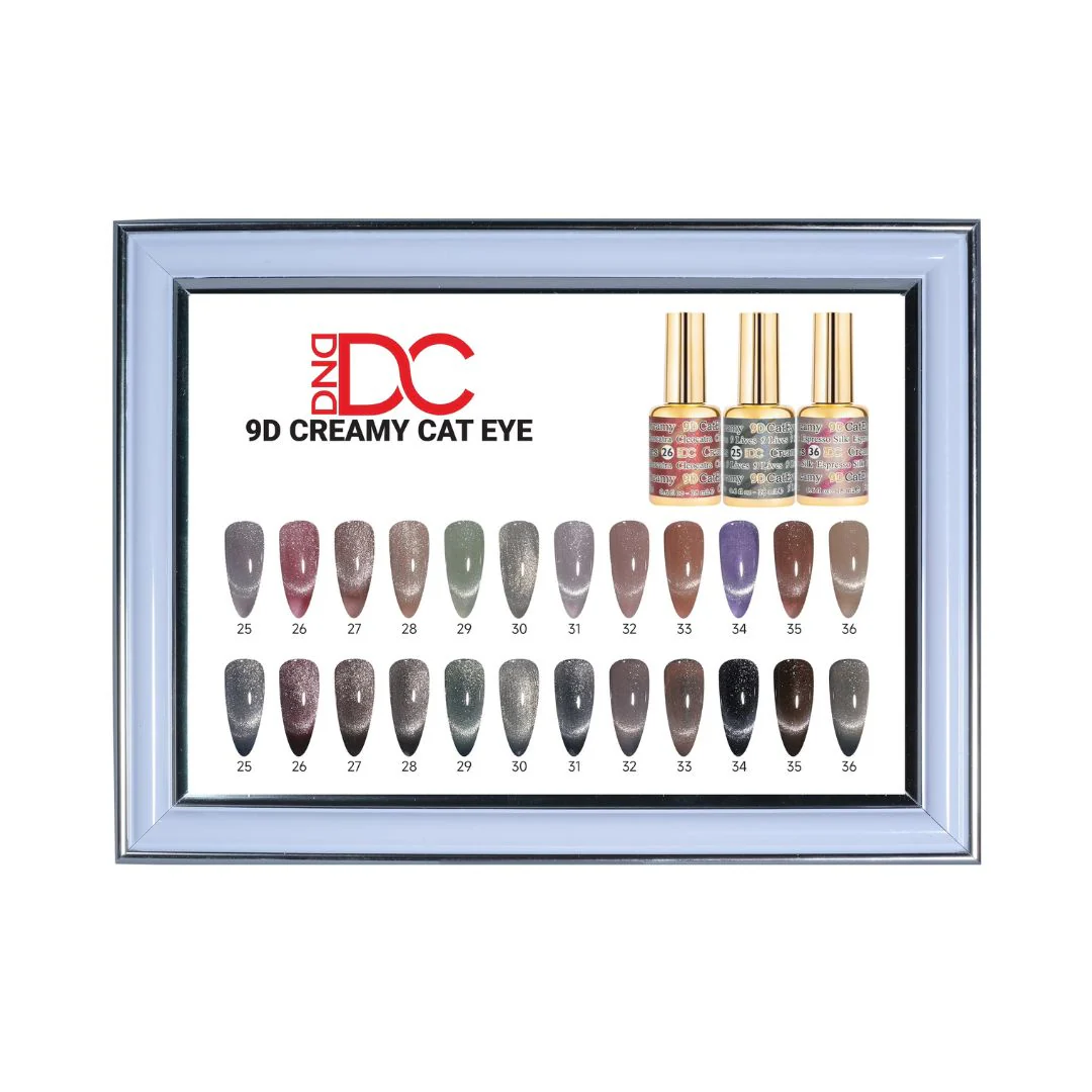 DC Framed Color Chart — 9D Cat Eye Creamy