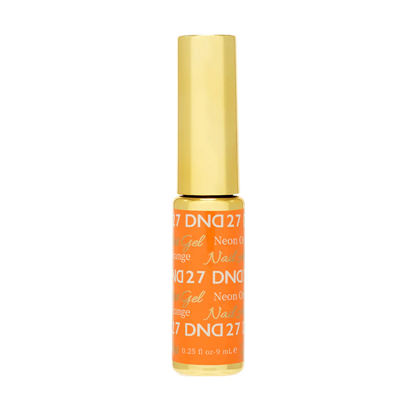 DND27 - Classic Neon Orange Gel Art Liner 1 DND27 - Classic Neon Orange Gel Art Liner