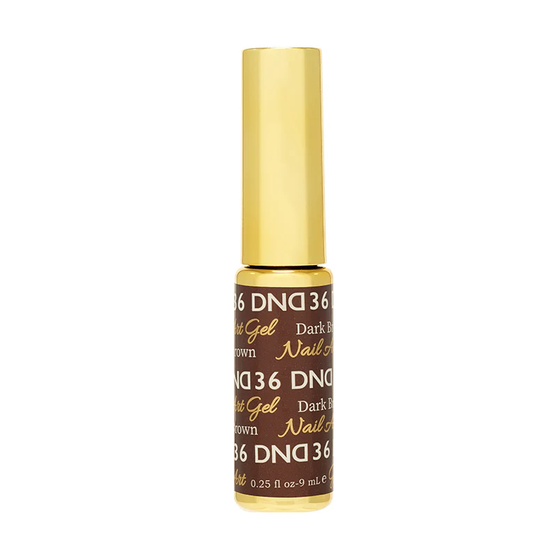 DND36 - Classic Dark Brown Gel Art Liner 1 DND36 - Classic Dark Brown Gel Art Liner