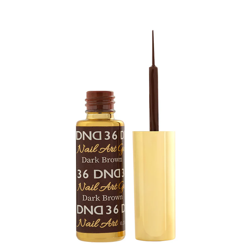 DND36 - Classic Dark Brown Gel Art Liner 2 DND36 - Classic Dark Brown Gel Art Liner