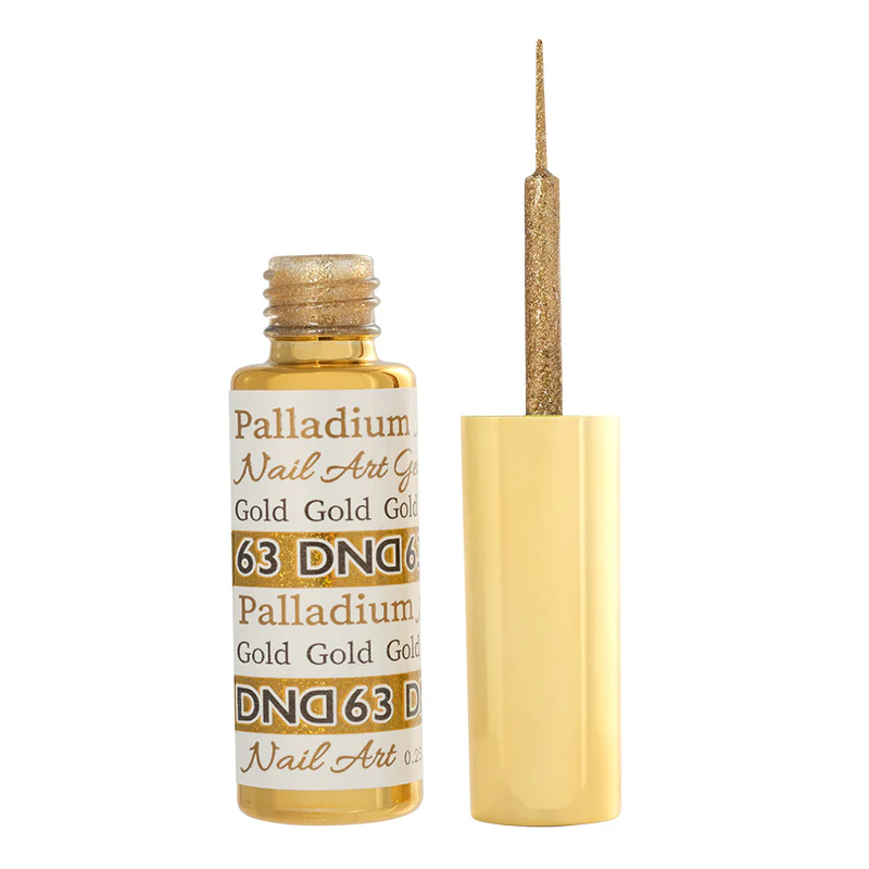 DND63 - Palladium Gold Gel Art Liner 1 DND63 - Palladium Gold Gel Art Liner