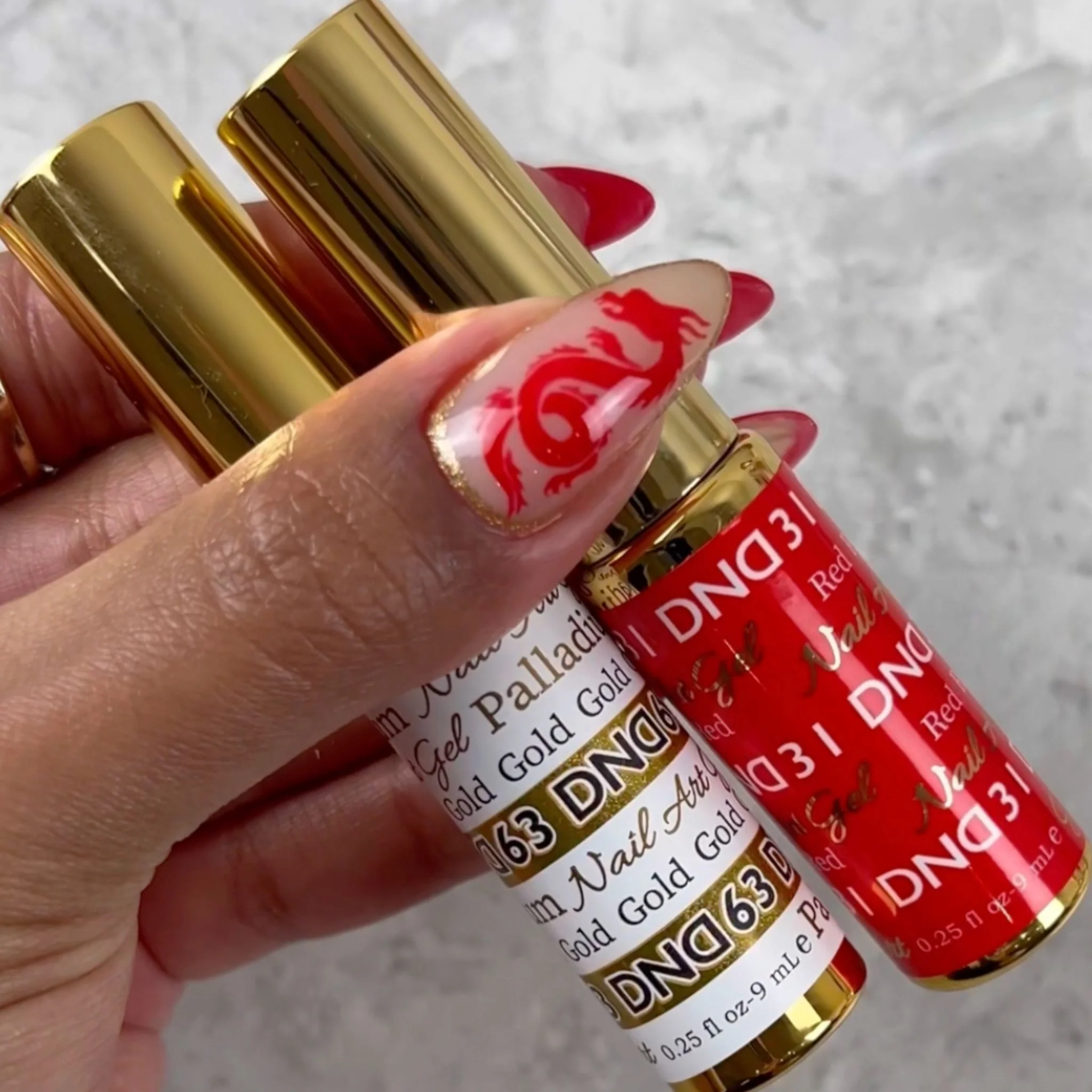 DND63 - Palladium Gold Gel Art Liner 3 DND63 - Palladium Gold Gel Art Liner